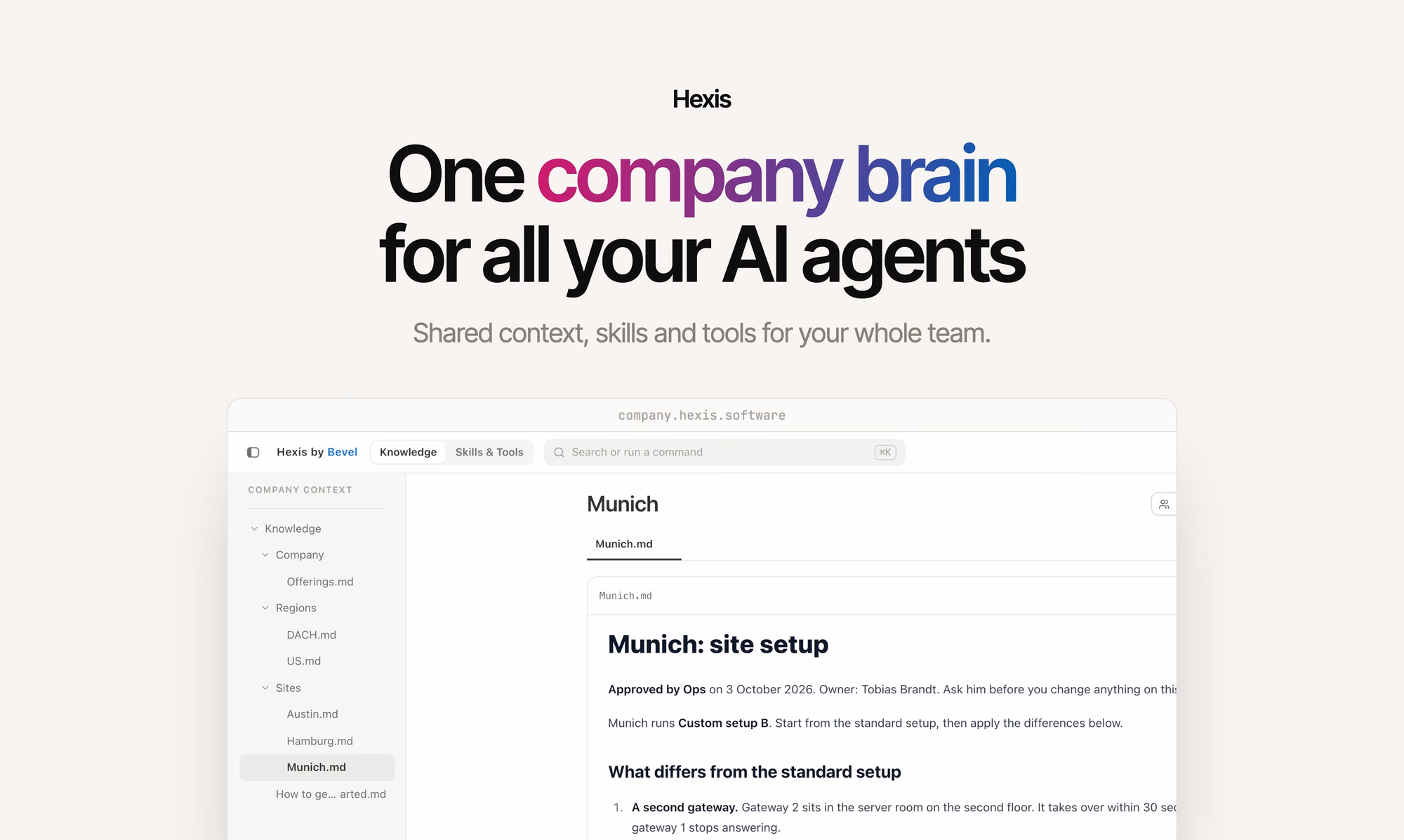 Hexis Cloud preview