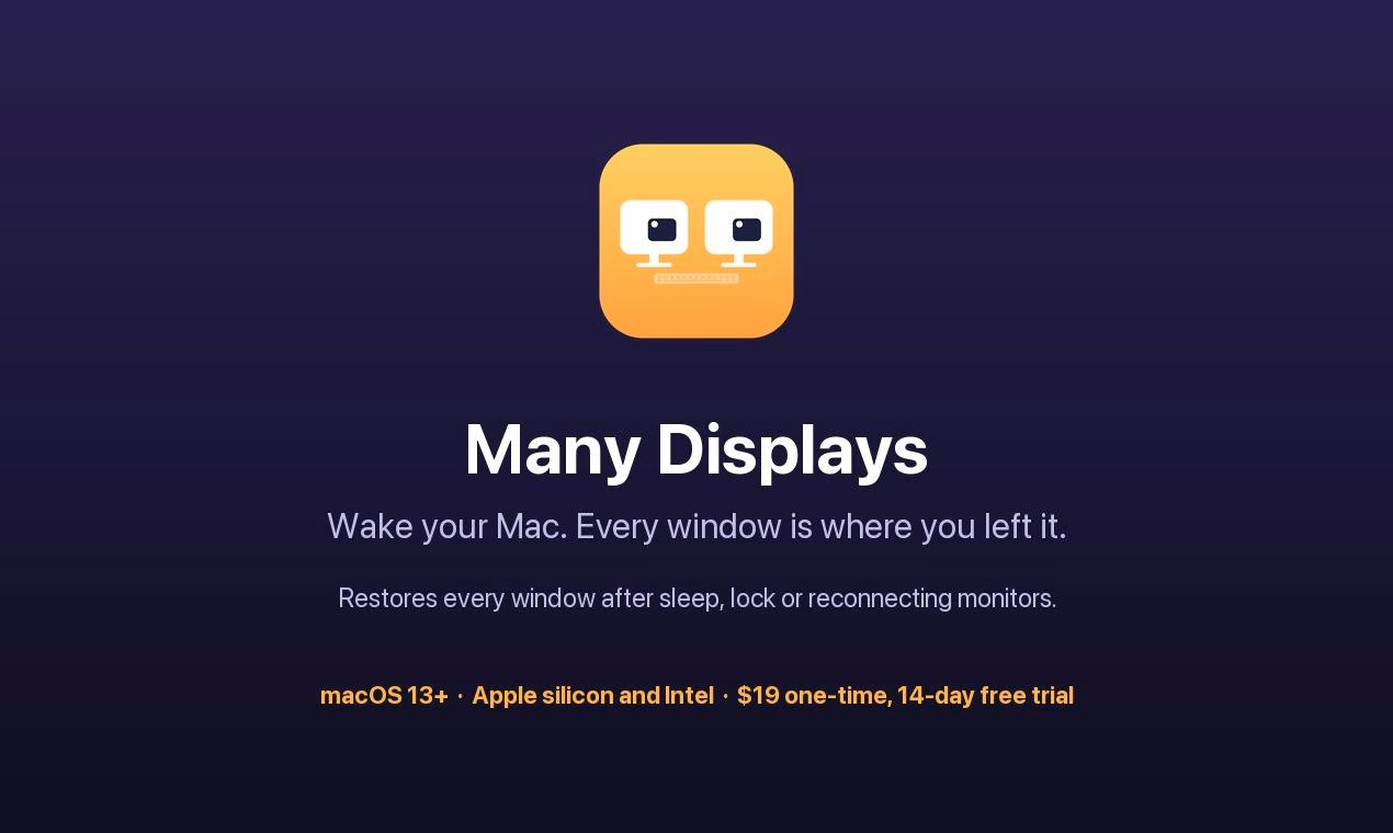 Many Displays preview
