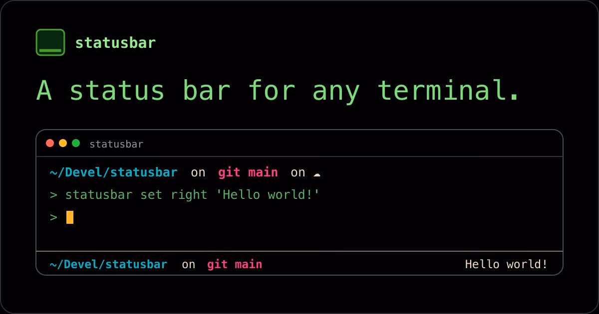 statusbar preview