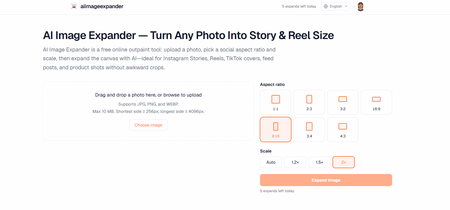AI Image Expander: Free Outpaint for Story & Reel preview