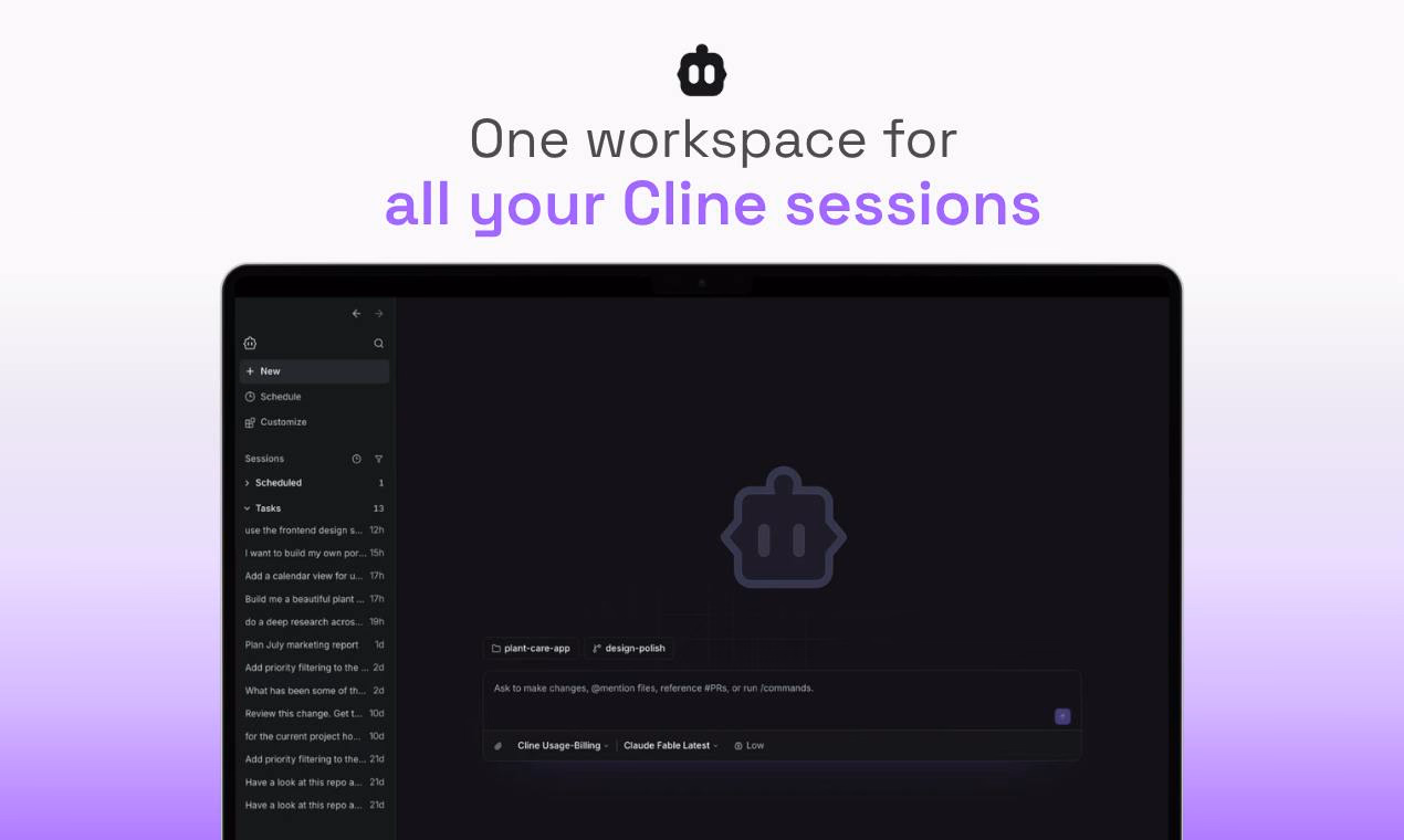 Cline Desktop App preview