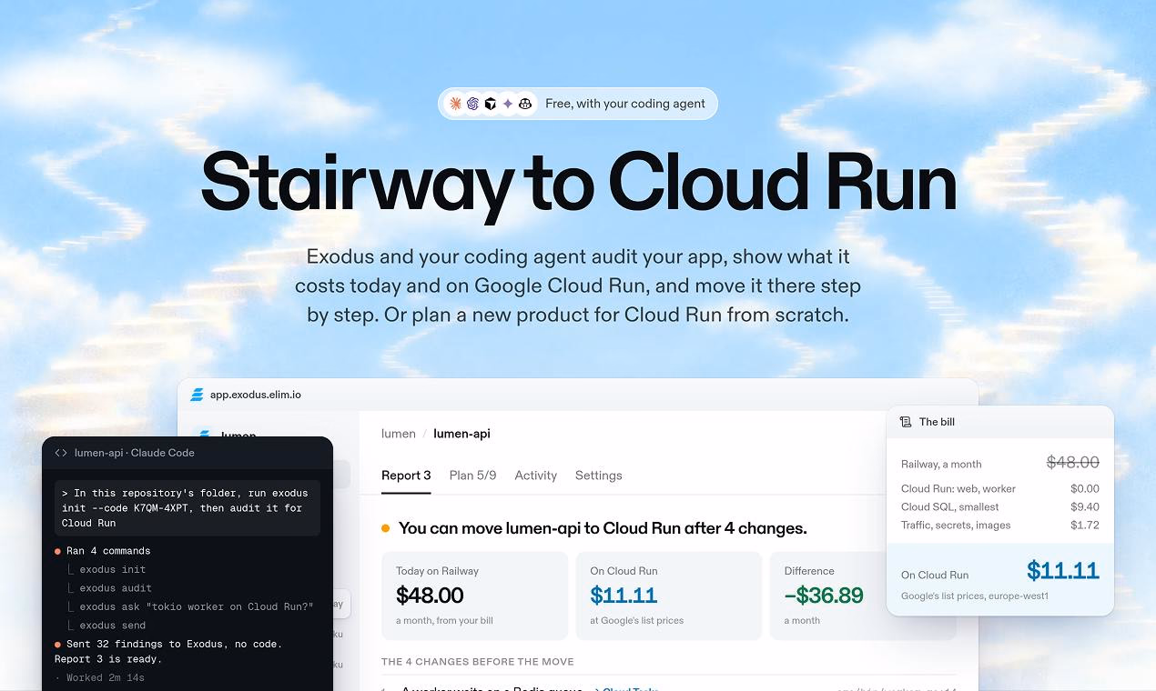 Exodus for Google Cloud Run preview