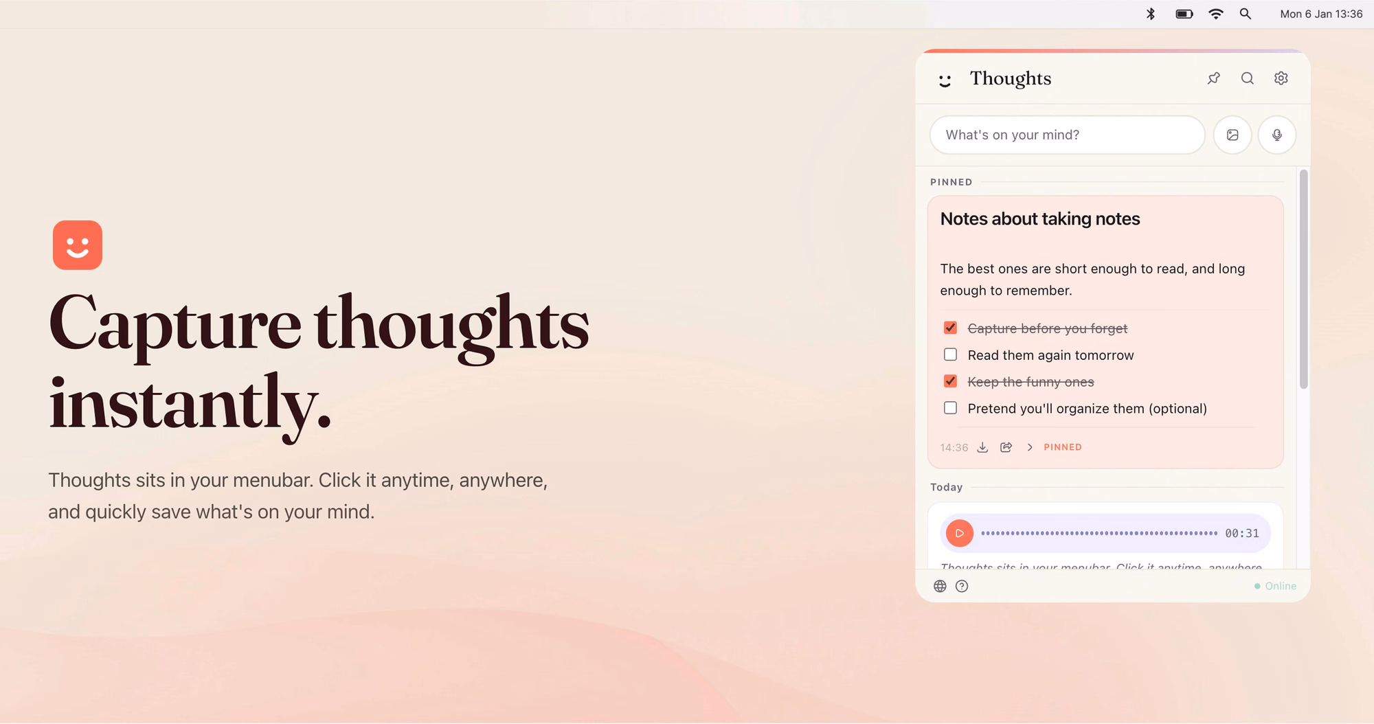 Thoughts for Mac preview