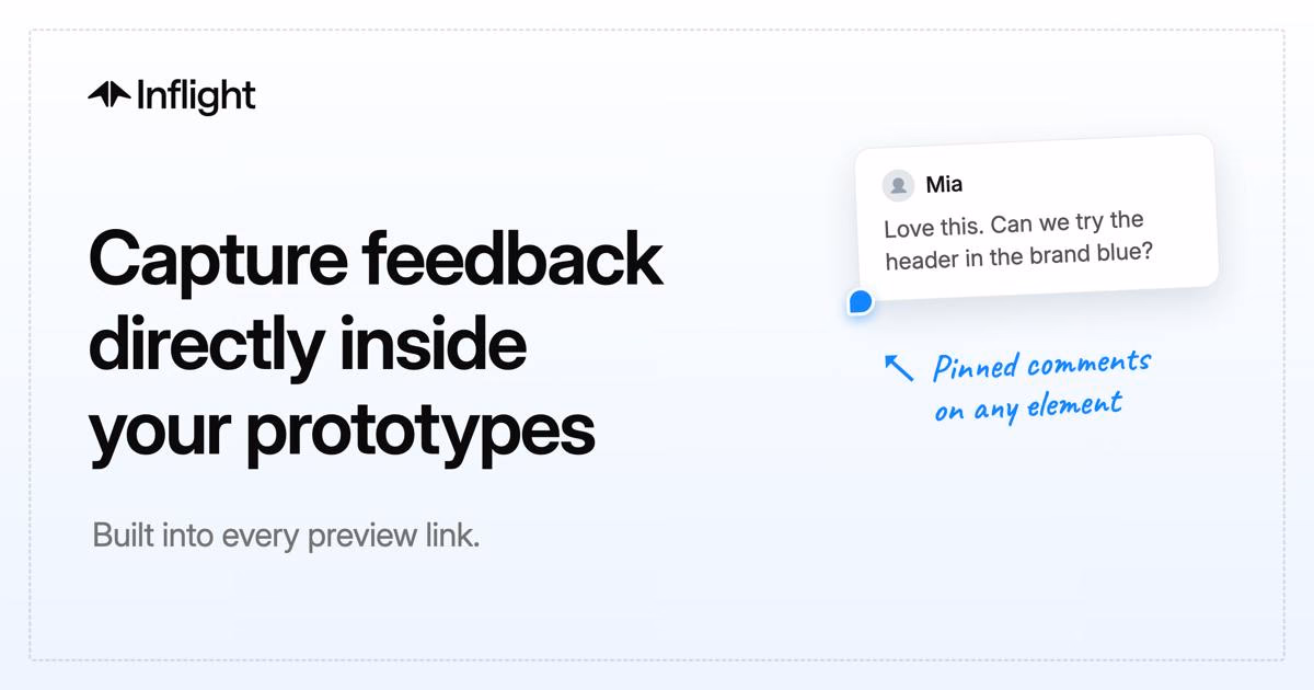 Inflight preview
