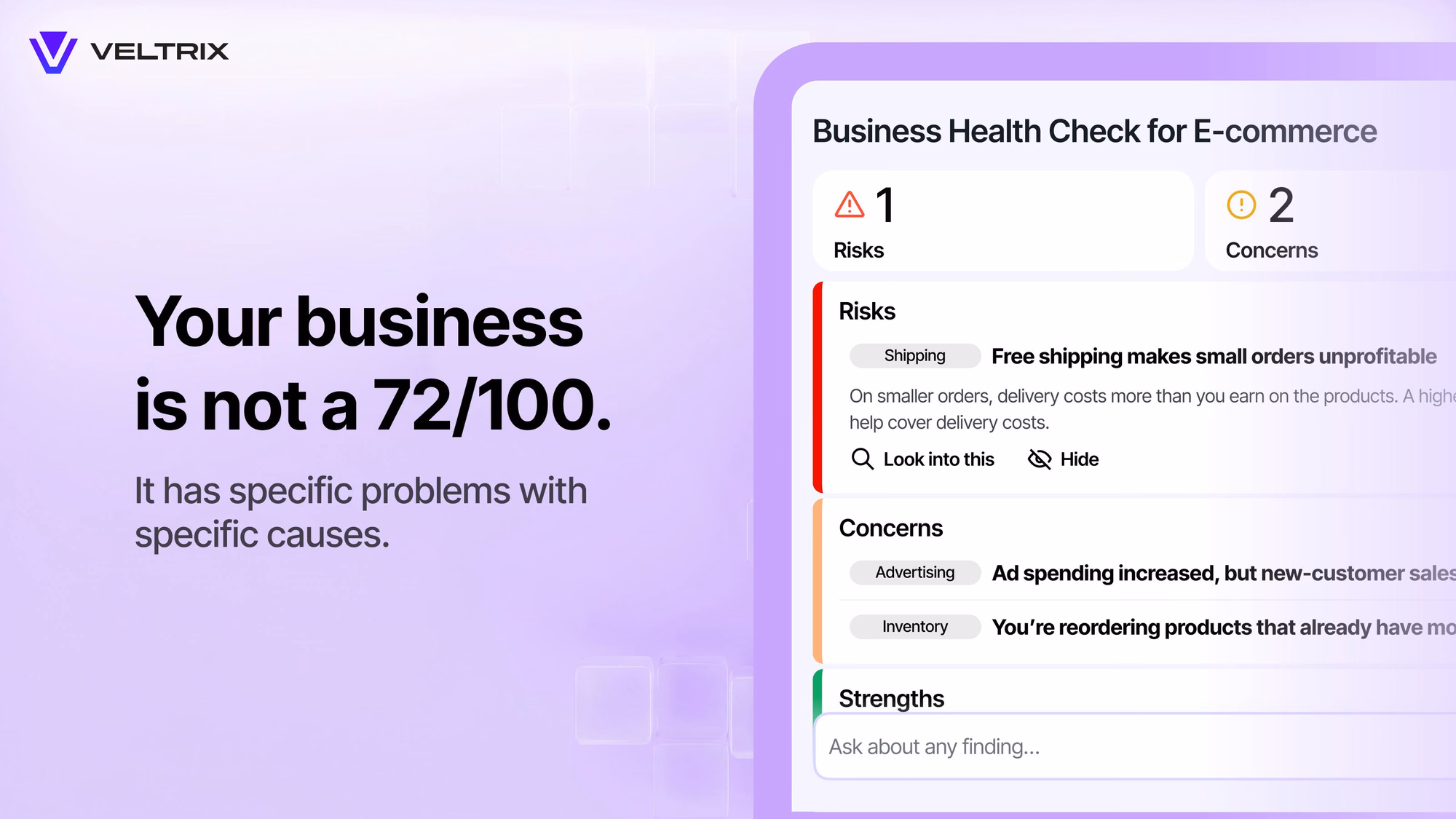 Veltrix AI for E-commerce preview