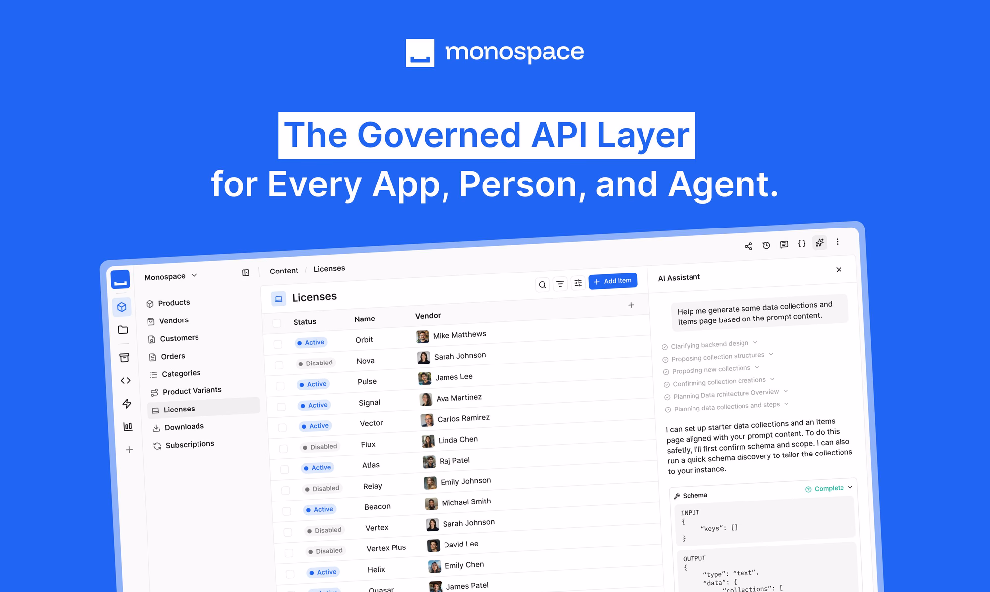 Monospace from Directus preview