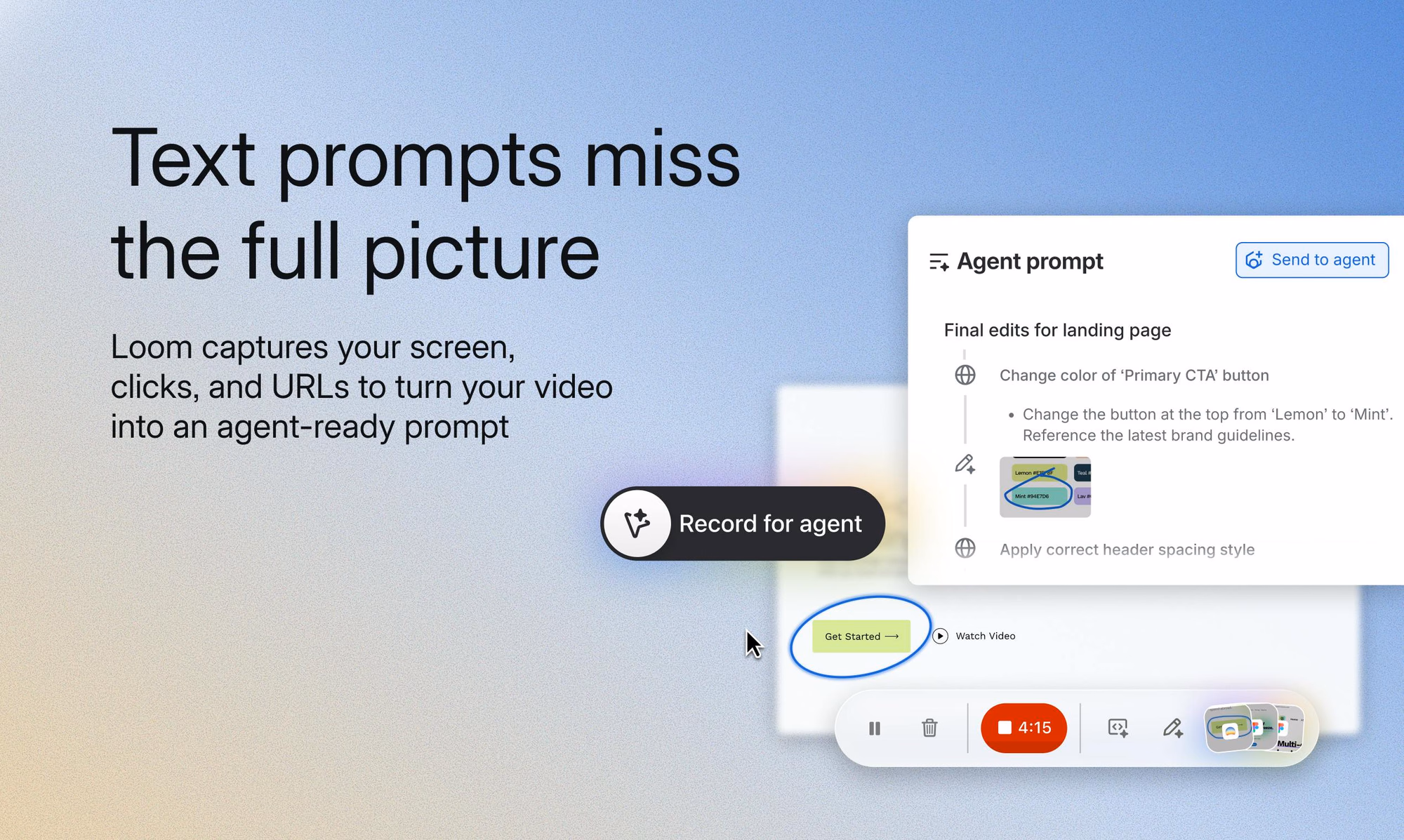 Loom Record for agents preview
