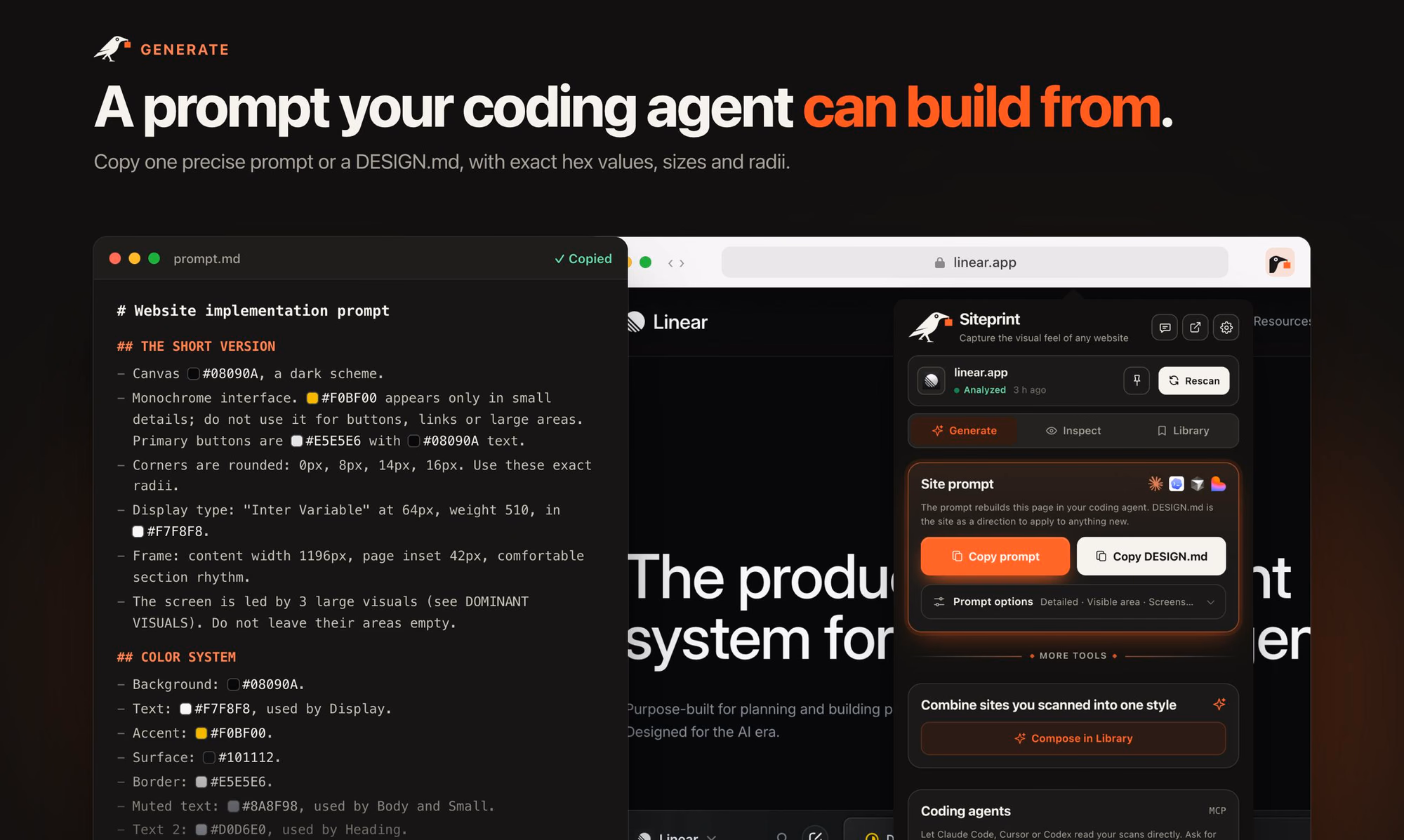 Siteprint preview