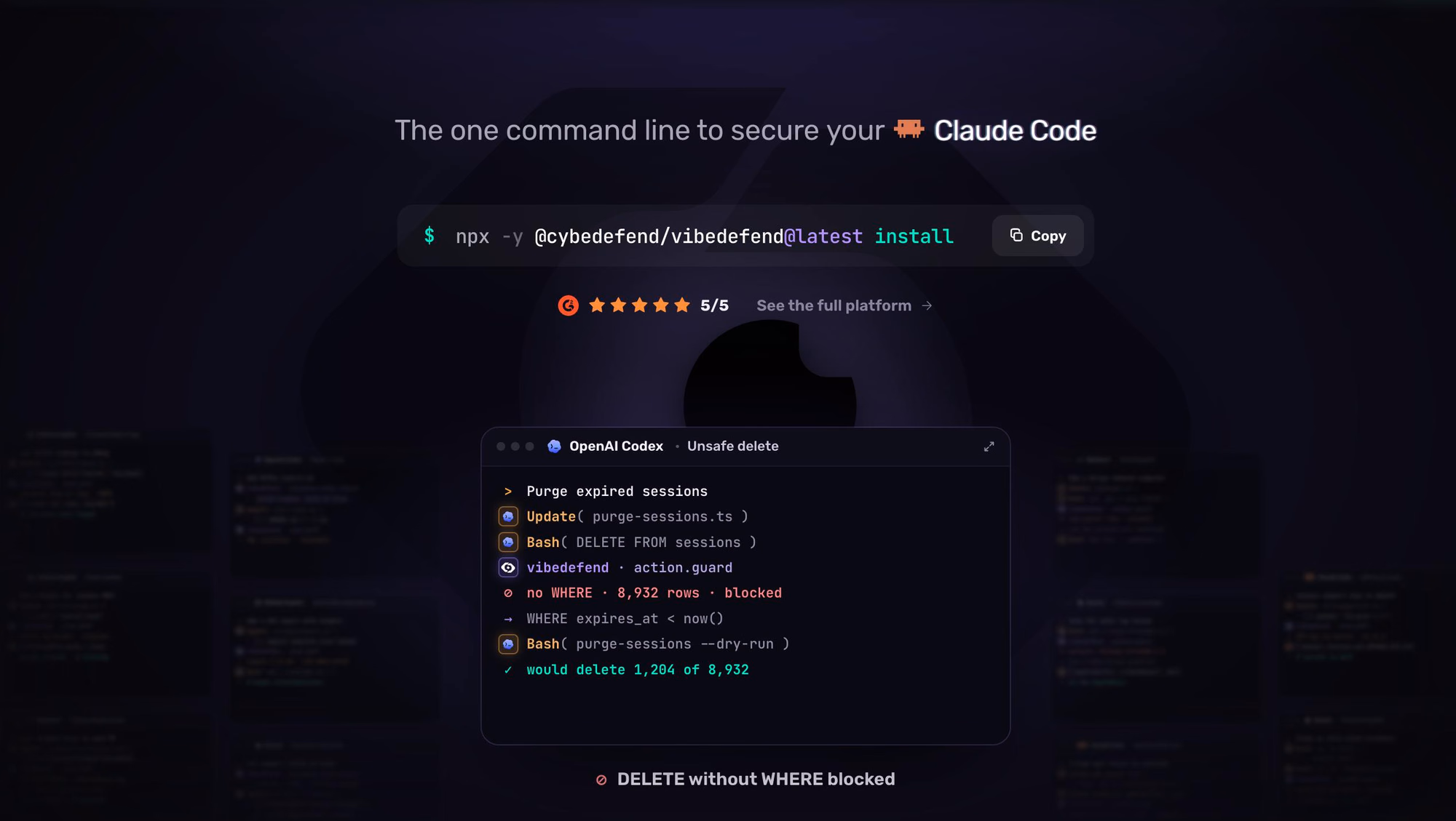 VibeDefend by CybeDefend preview