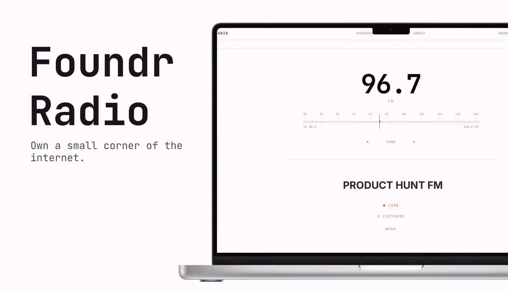 FoundrRadio preview