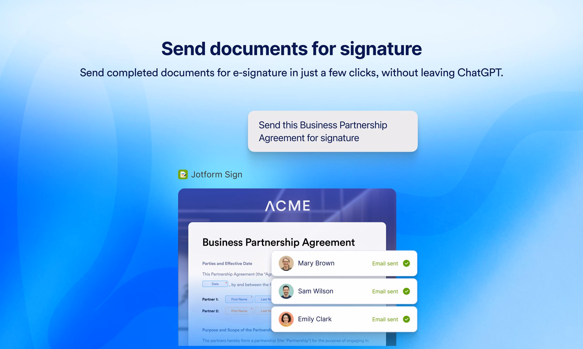 Jotform Sign for ChatGPT and Claude preview
