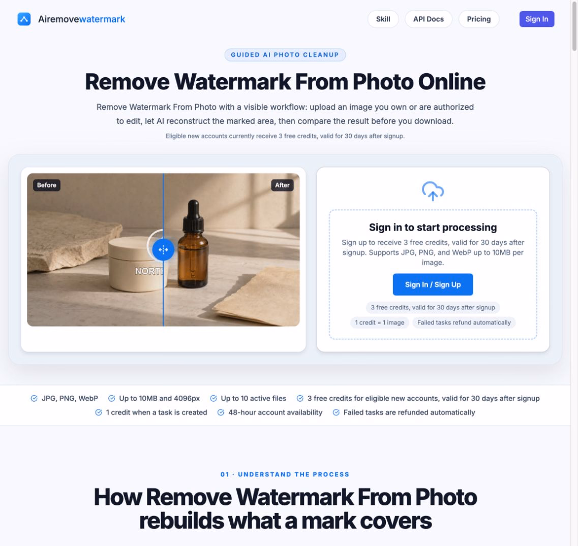 AI Remove Watermark preview