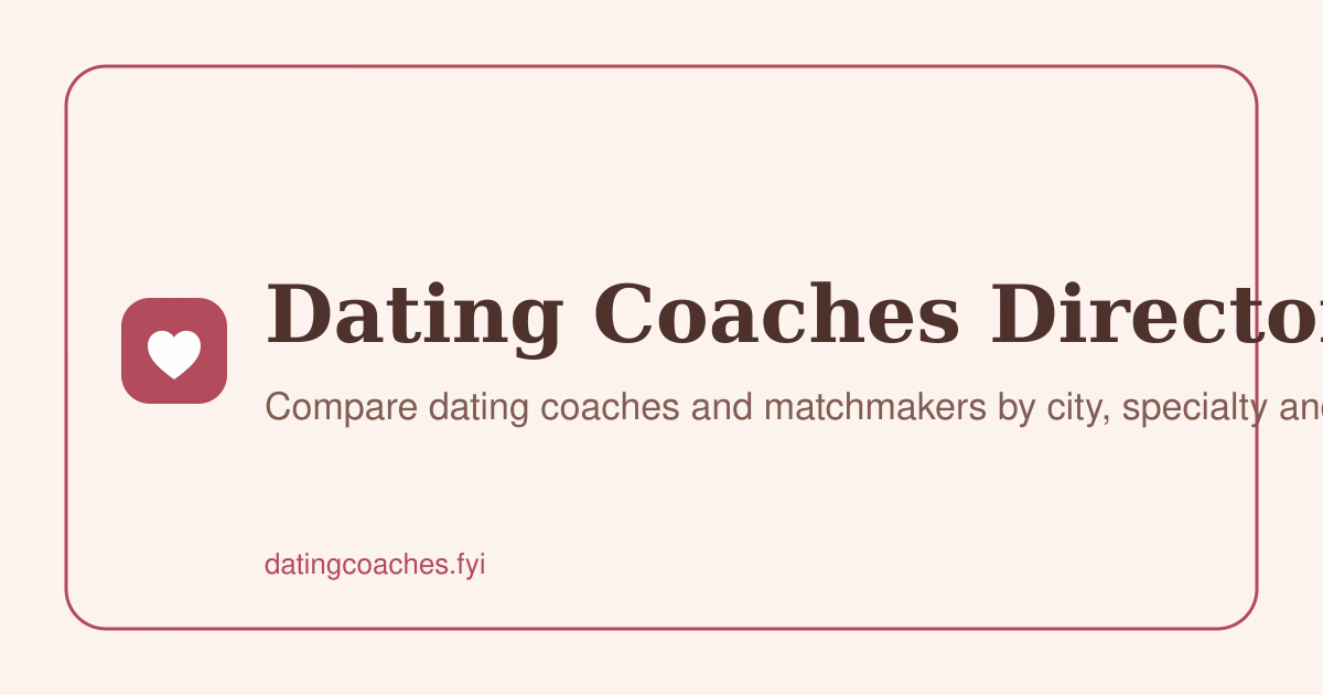Dating Coaches Directory preview