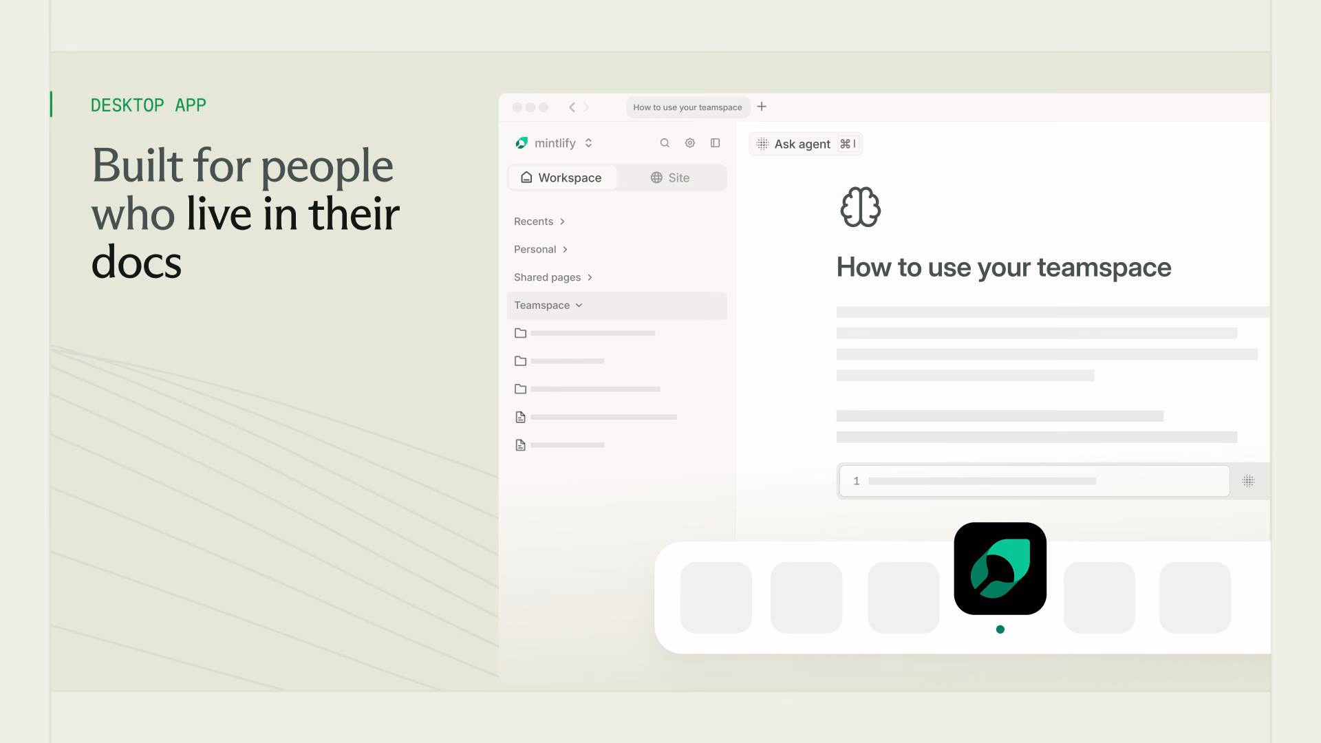 Mintlify Desktop preview