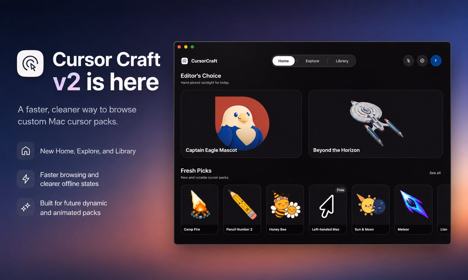 Cursor Craft v2 preview