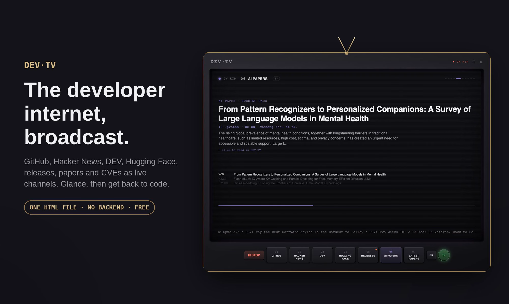 DEV·TV preview