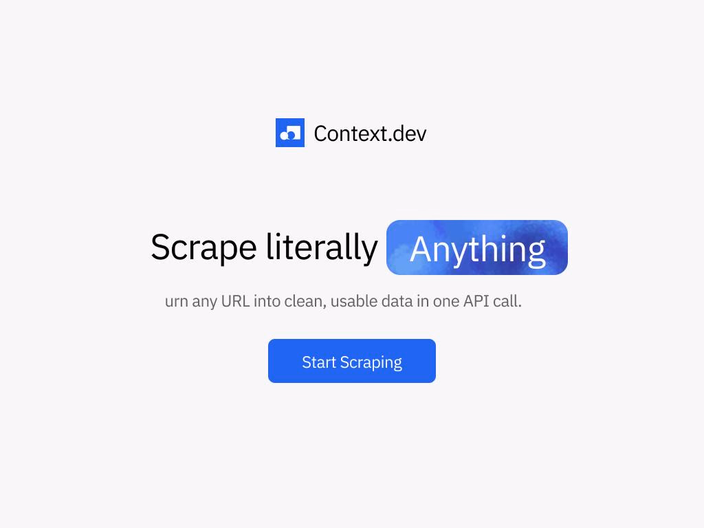 Scrape Anything by Context.dev preview