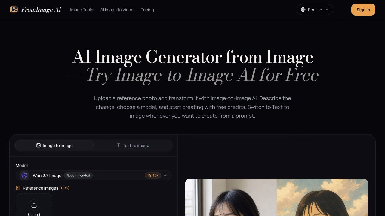 FromImage AI preview