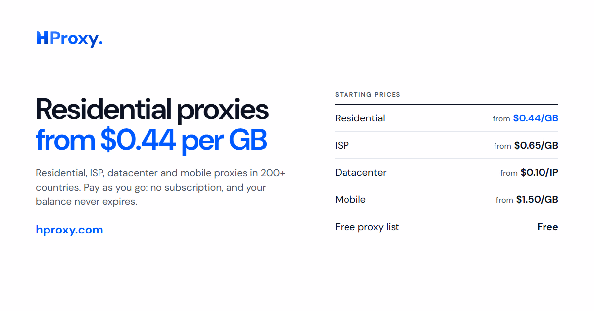 HProxy preview