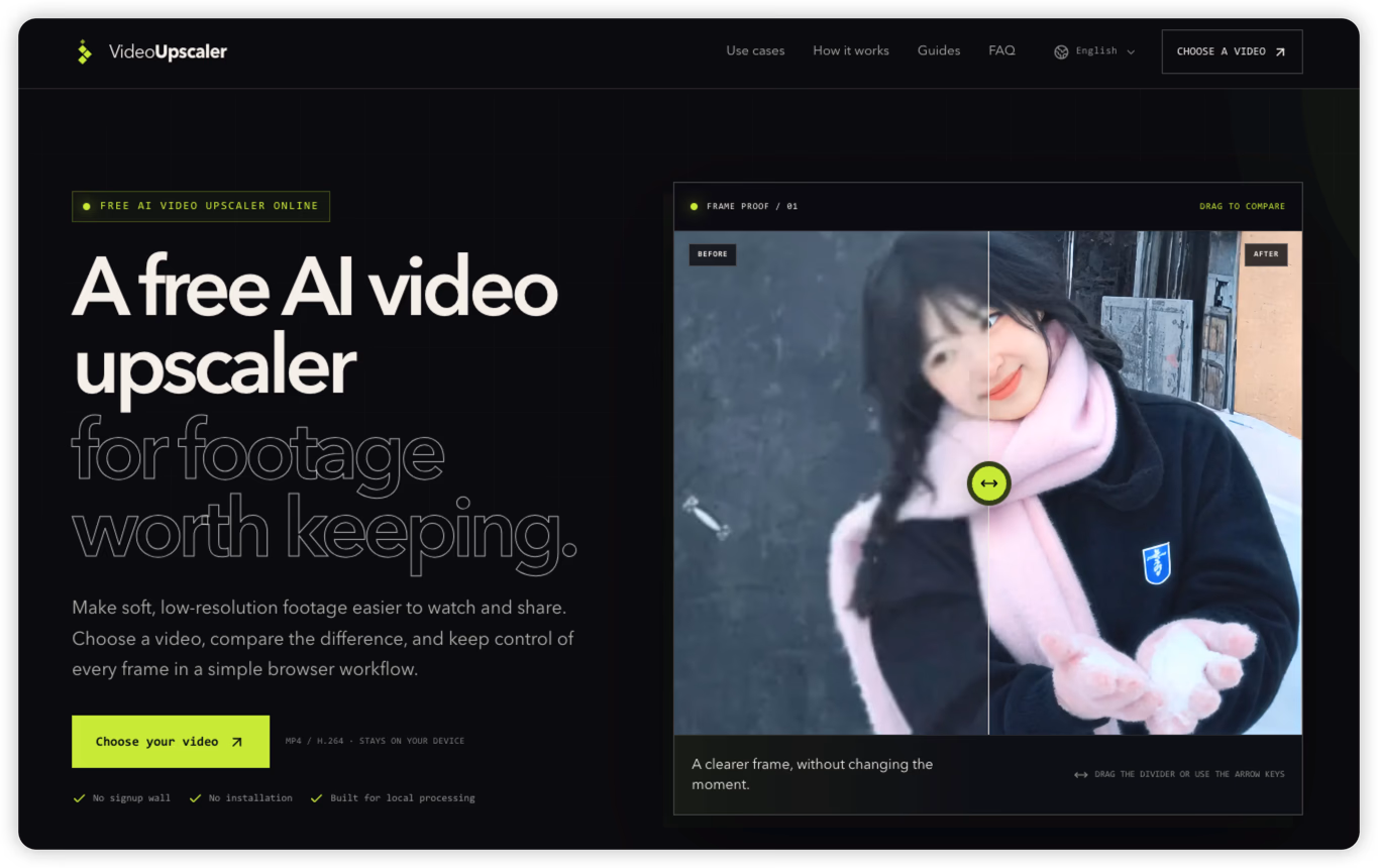 VideoUpscaler.dev preview