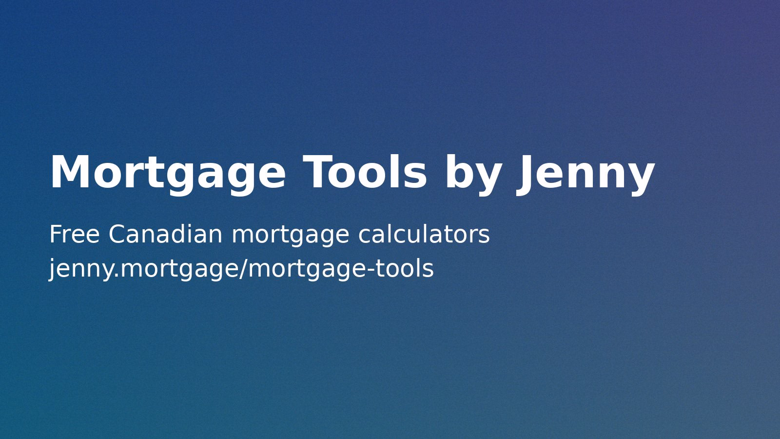 Mortgage Tools by Jenny preview