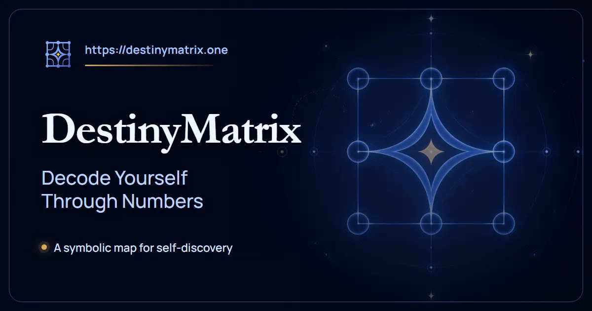 DestinyMatrix - Free Destiny Matrix Chart Calculator preview
