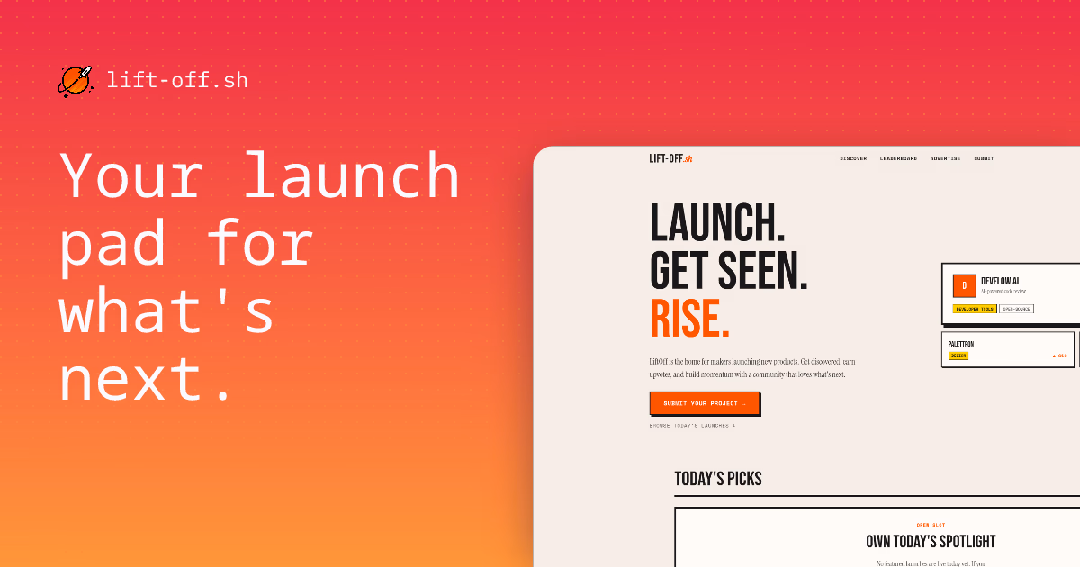 LiftOff Directory preview