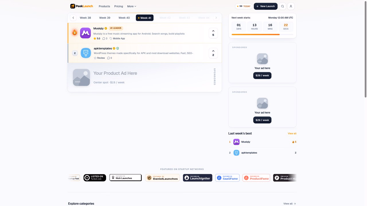 PeekLaunch preview