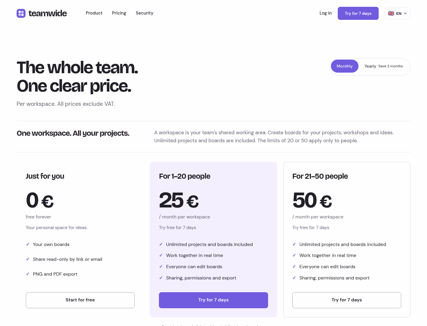 Teamwide preview
