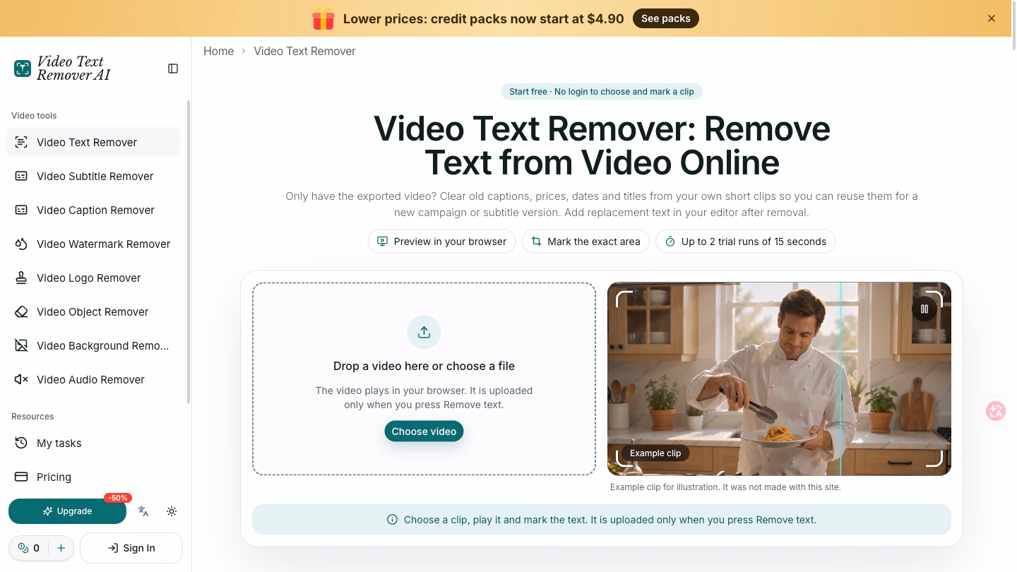 Video Text Remover AI preview