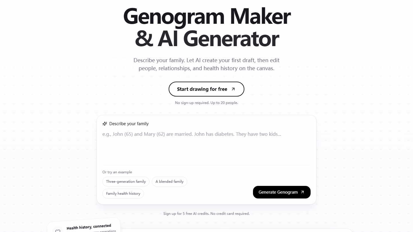 Genogram Maker & AI Generator – Start Free Online preview