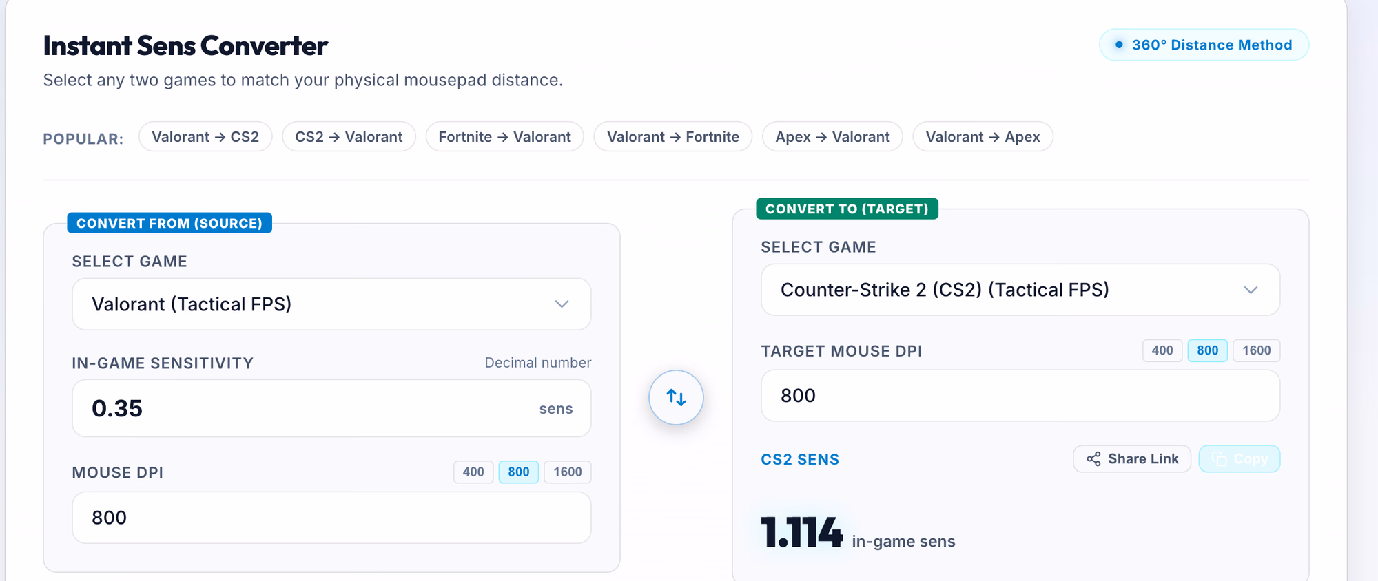 SensConverter - Mouse Sensitivity Converter for 100+ Games preview