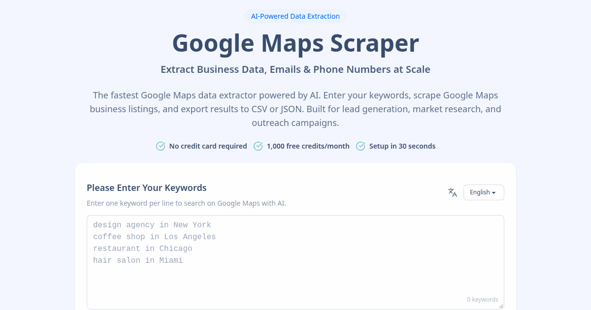 GMapsScraper.AI preview