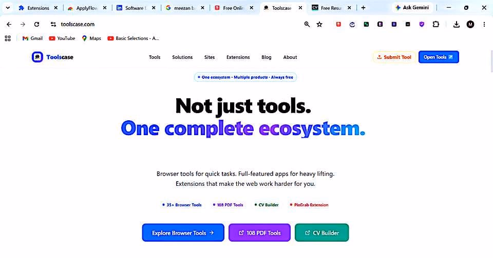 Toolscase — 35+ Free Online Tools for Professionals preview