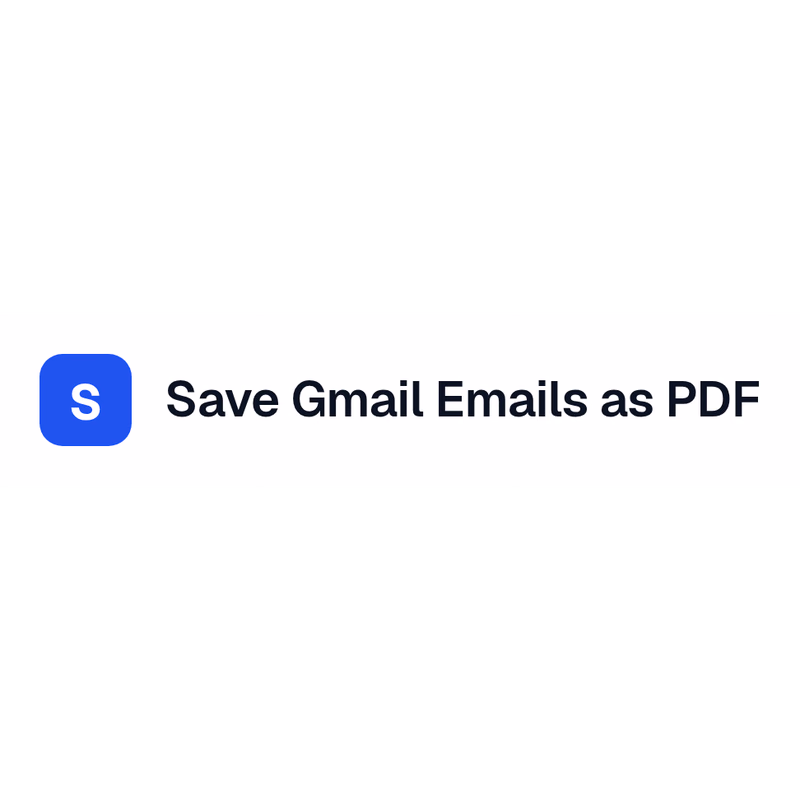 Save Gmail Emails as PDF in Bulk logo