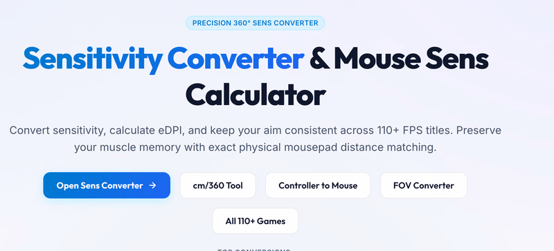 SensConverter - Mouse Sensitivity Converter for 100+ Games logo